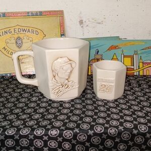 Vintage 90's Nascar #24 Jeff Gordon Mug and Shot Glass!